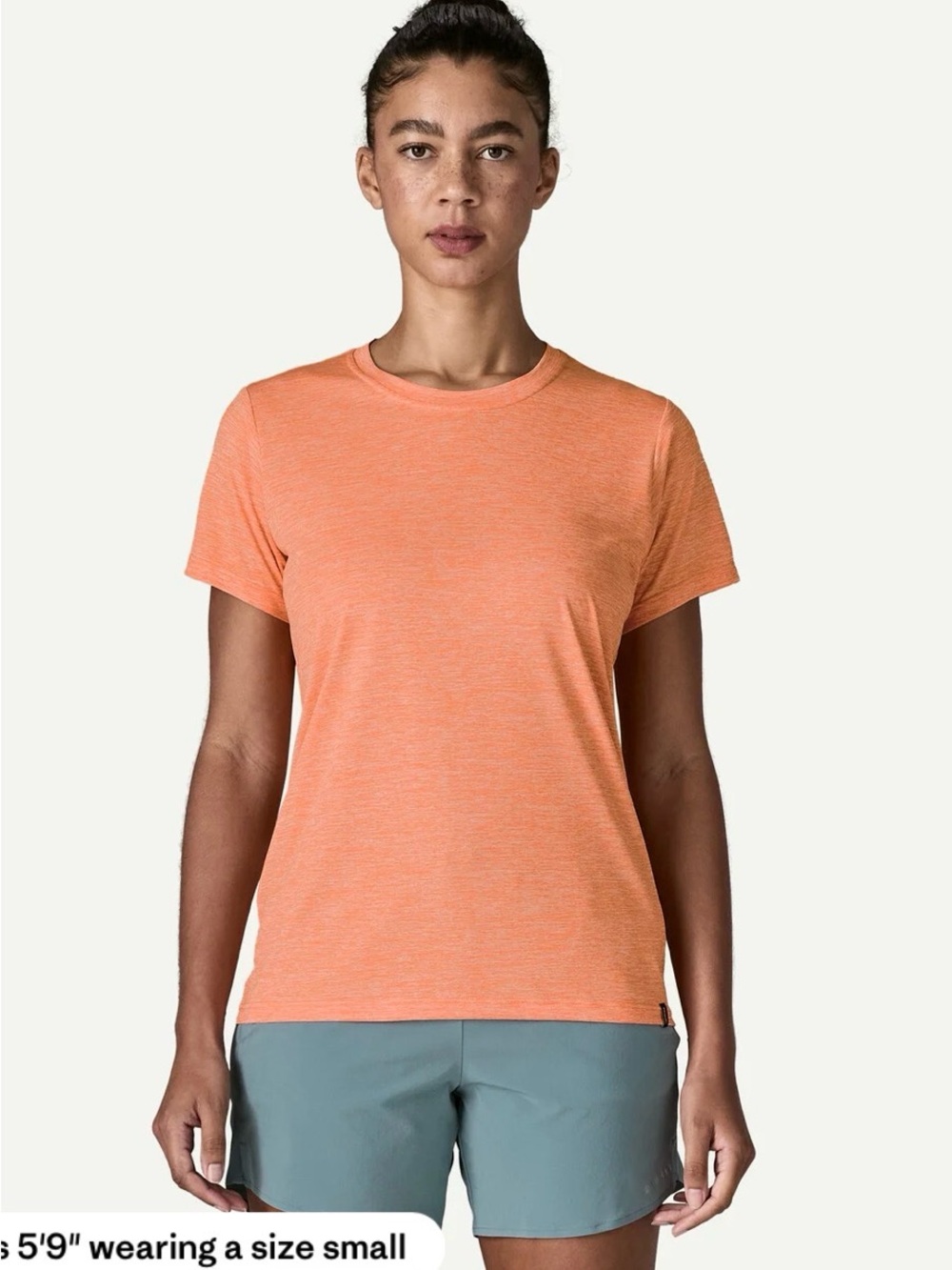Patagonia Women’s Capilene Cool Daily Short Sleeved Tee in Orange Size S $49